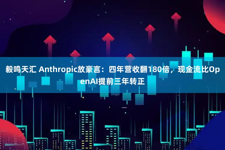 毅鸣天汇 Anthropic放豪言：四年营收翻180倍，现金流比OpenAI提前三年转正
